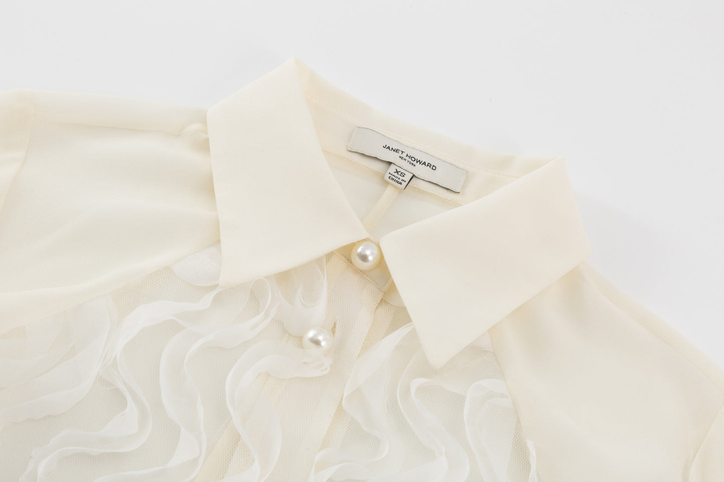 Riley Tux Blouse - Ivory