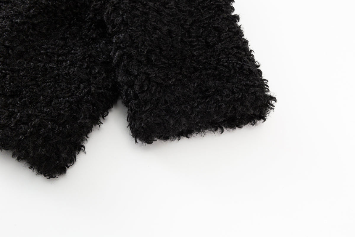 Cynthia Fur Topper - Black