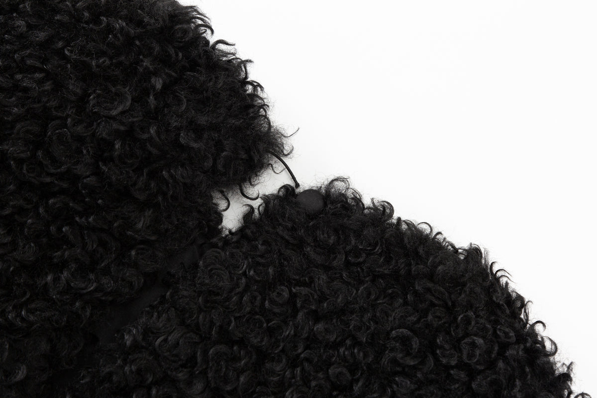 Cynthia Fur Topper - Black