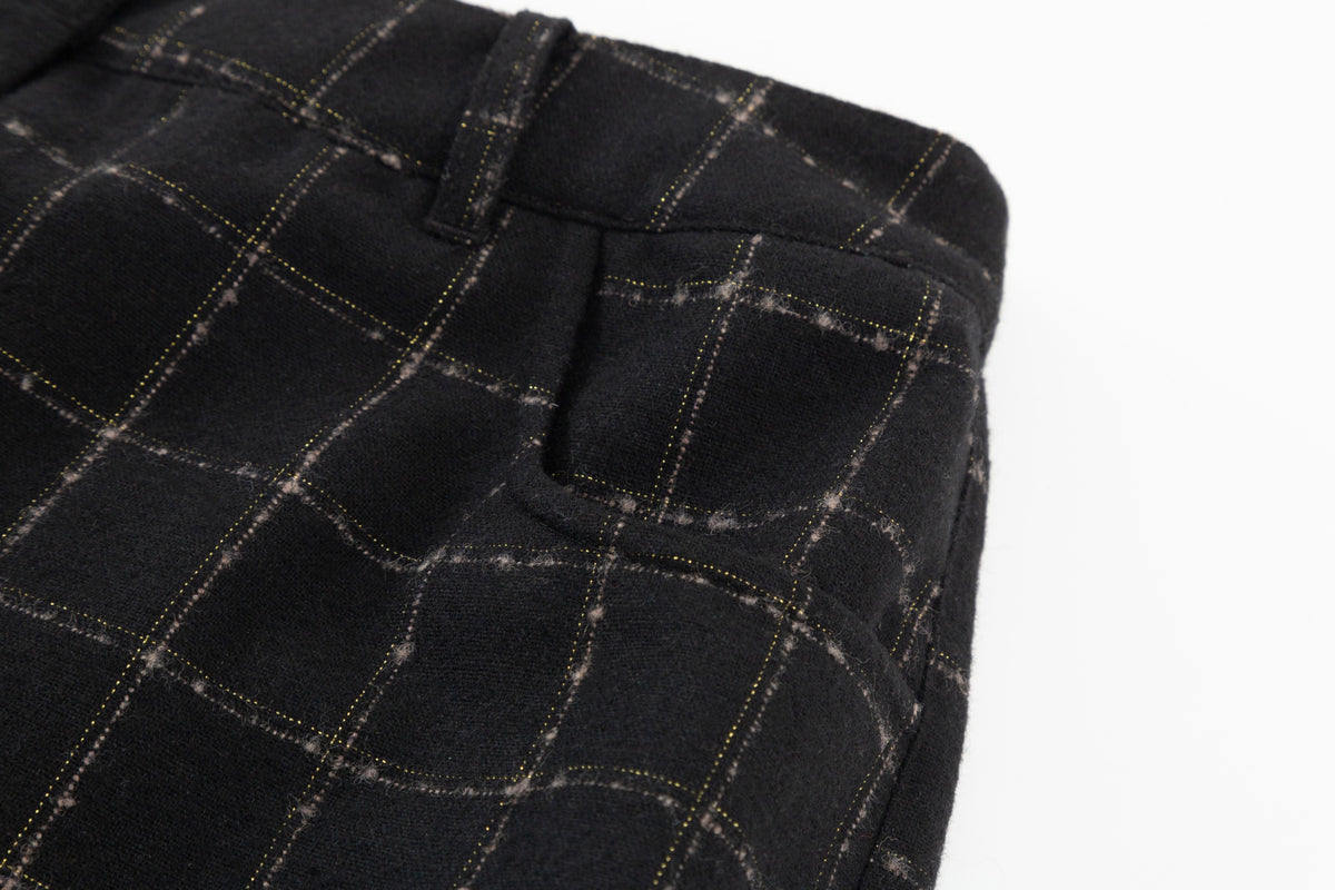 Amanda Trouser - Black Plaid