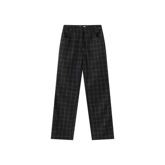Amanda Trouser - Black Plaid