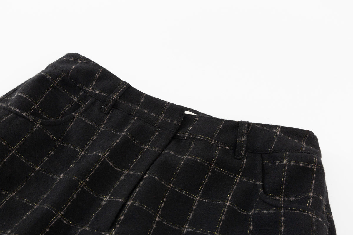 Amanda Trouser - Black Plaid