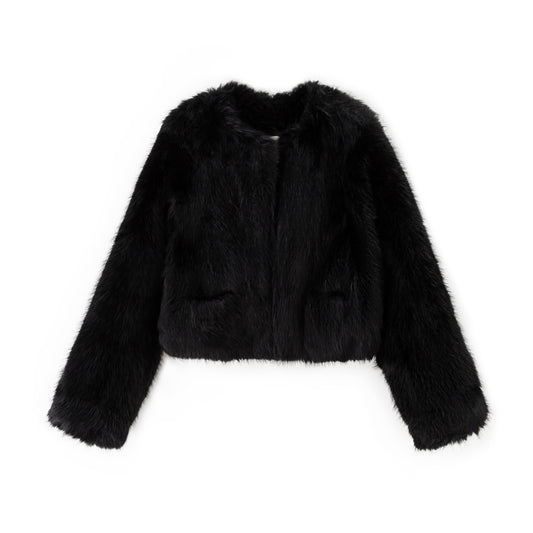 Fur Jacket - Black